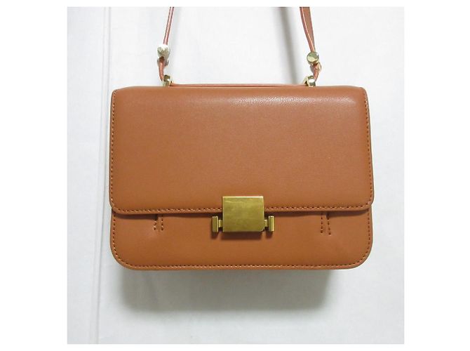 Autre Marque Borsa a Spalla con Patta Kabinett BOX Marrone Cammello - vista 2