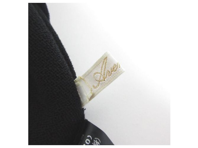 Autre Marque Aveniretoile Spitzenstrick Pullover mit Rüsche Schwarz - Ansicht 4