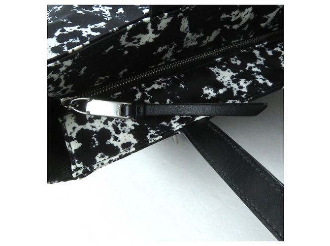 Bolso Tote Bally Wolfson Negro Blanco - vista 9