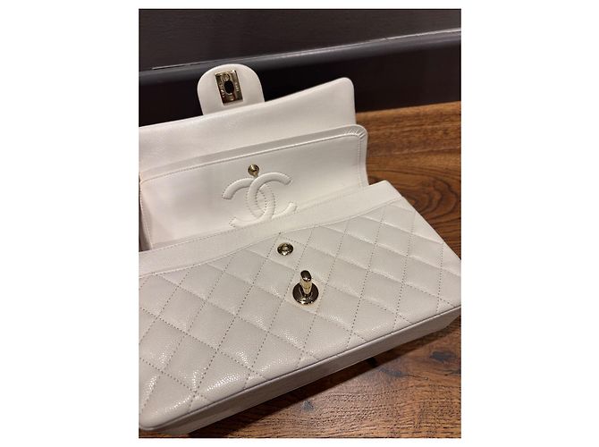 Chanel Classico Doppio Flap Senza Tempo Bianco - vista 10