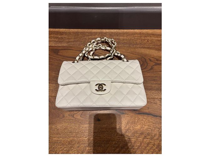 Chanel Classico Doppio Flap Senza Tempo Bianco - vista 12