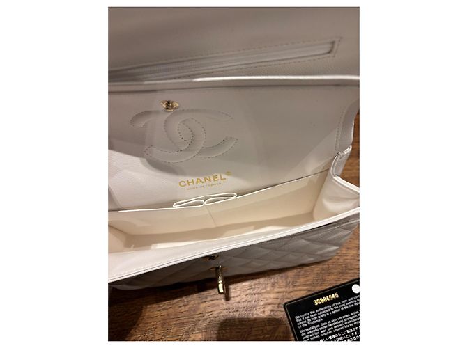 Chanel Classico Doppio Flap Senza Tempo Bianco - vista 15