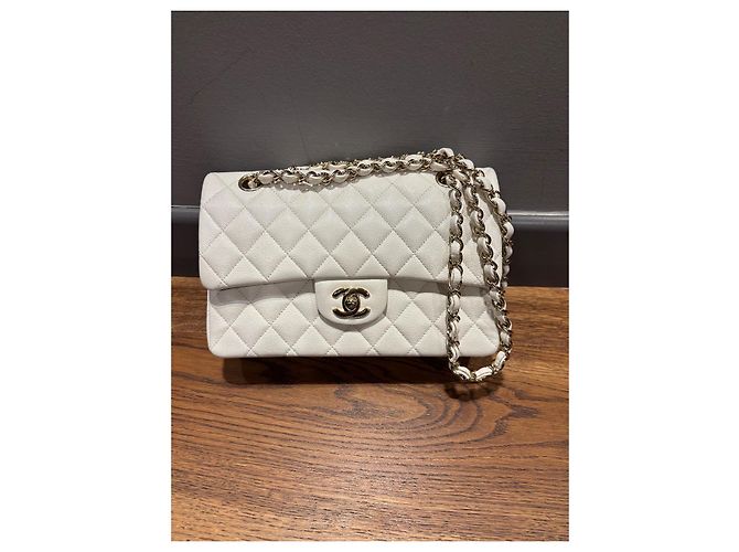 Chanel Classico Doppio Flap Senza Tempo Bianco - vista 2
