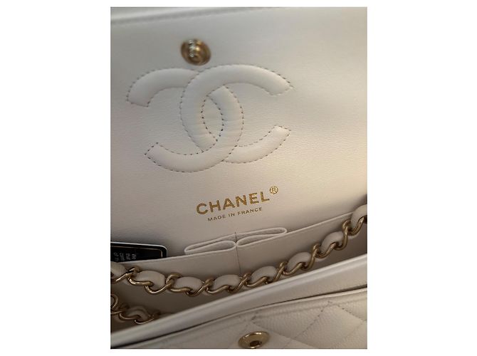 Chanel Classico Doppio Flap Senza Tempo Bianco - vista 5