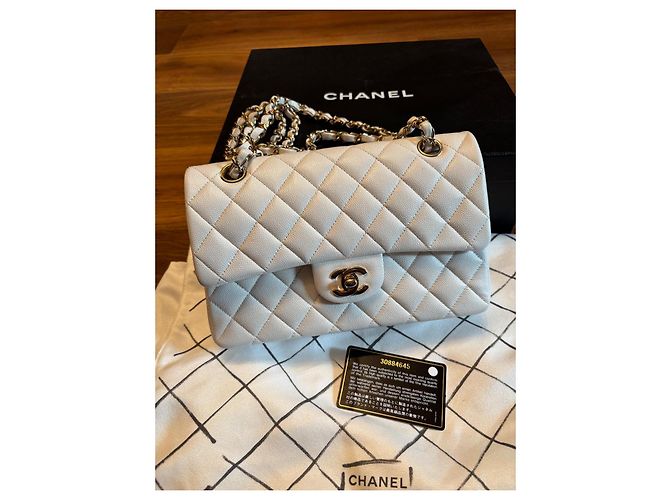 Chanel Classico Doppio Flap Senza Tempo Bianco - vista 7