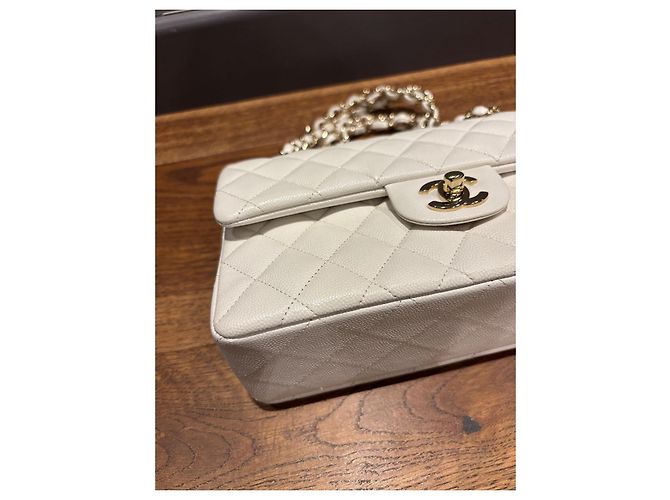 Chanel Classico Doppio Flap Senza Tempo Bianco - vista 9