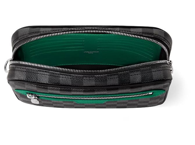 Louis Vuitton Pochette Kasai Damier Graphite Verde - vista 2