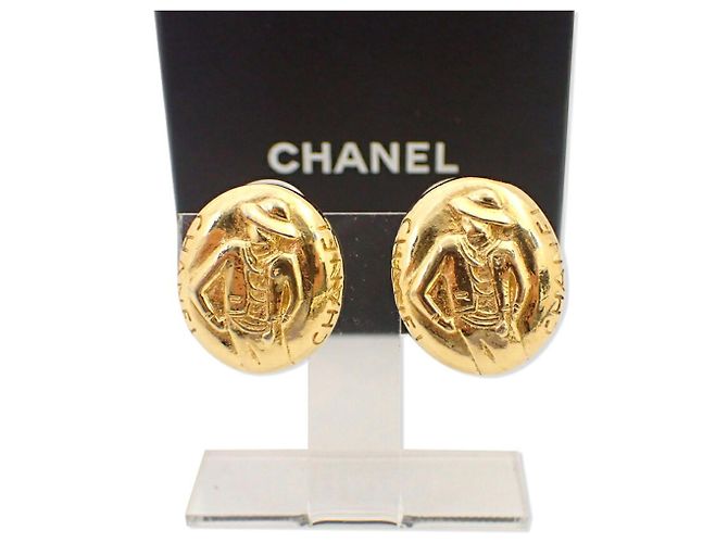 Orecchini placcati oro Chanel Mademoiselle - vista 2