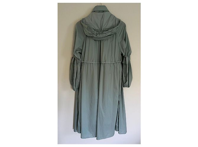 Moncler Parka Larga Azul Claro con Plumón - vista 2
