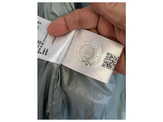 Moncler Parka Larga Azul Claro con Plumón - vista 6