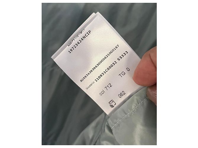 Moncler Parka Larga Azul Claro con Plumón - vista 7
