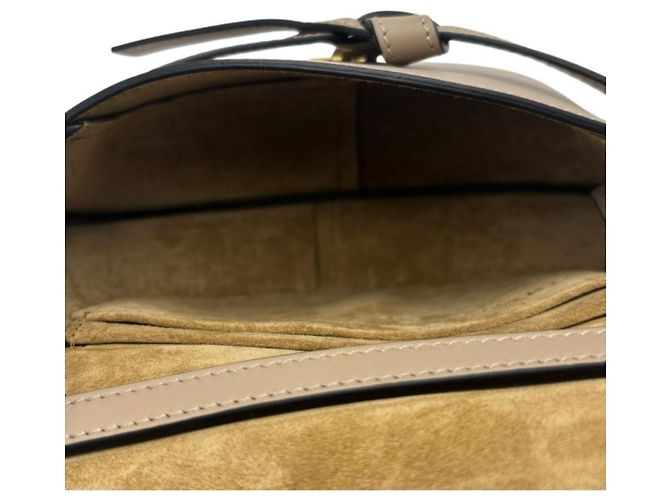 Borsa a Spalla in Pelle Gade Dual di Loewe Beige - vista 14
