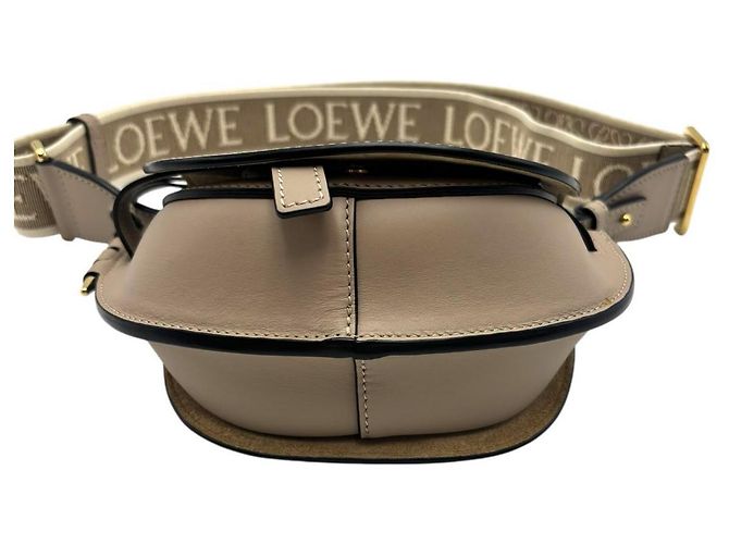 Borsa a Spalla in Pelle Gade Dual di Loewe Beige - vista 6
