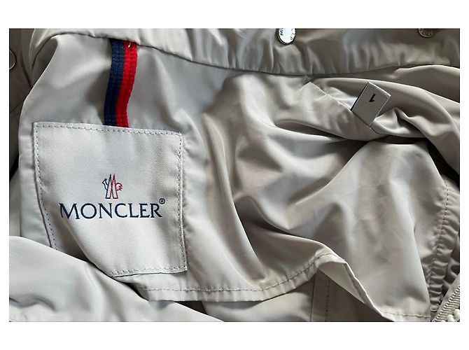 Parka Moncler Gris Impermeable con Capucha Desmontable - vista 6