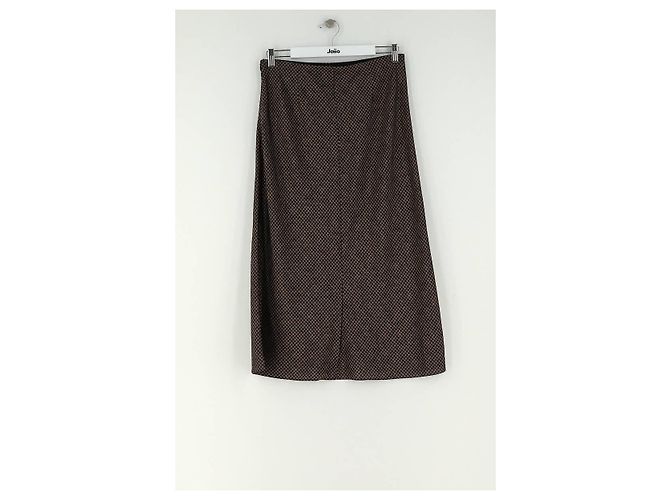 Vince Brown Polyester Skirt M - view 4