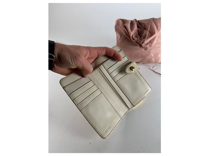 Vintage Miu Miu Leather Crocodile Emblossed White - view 3