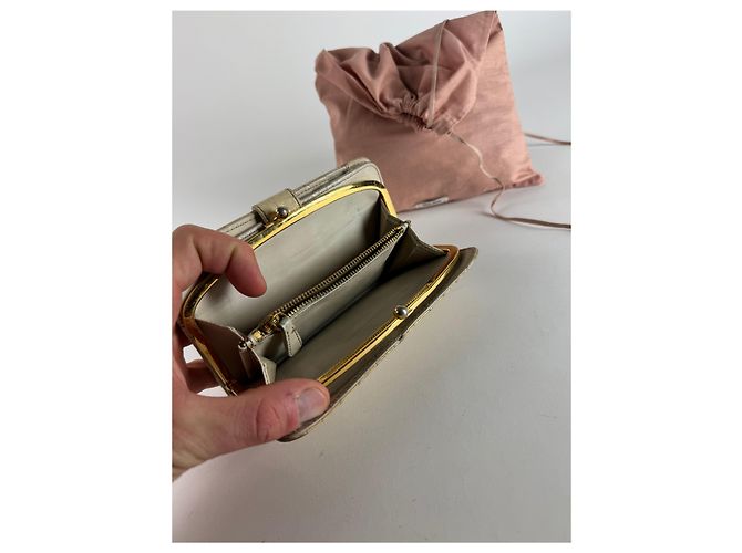 Vintage Miu Miu Leather Crocodile Emblossed White - view 6