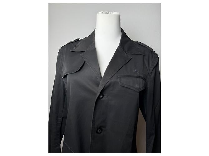 Vintage Burberry Trenchcoat Schwarz M/L - Ansicht 13