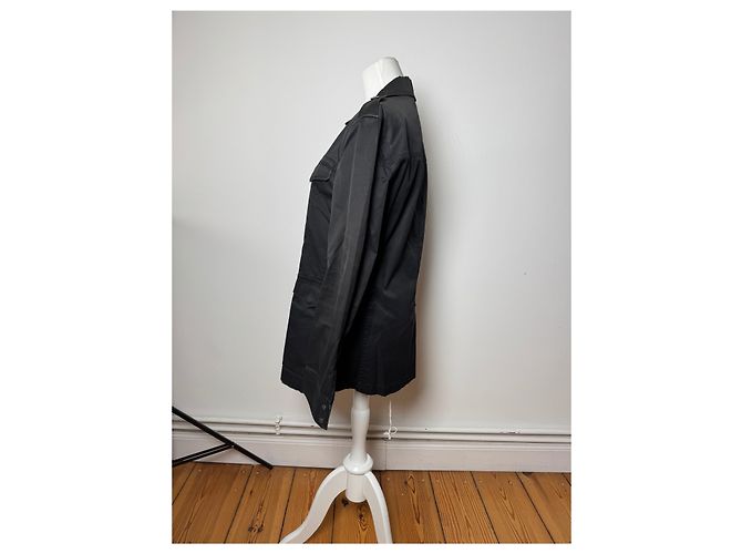 Vintage Burberry Trenchcoat Schwarz M/L - Ansicht 2