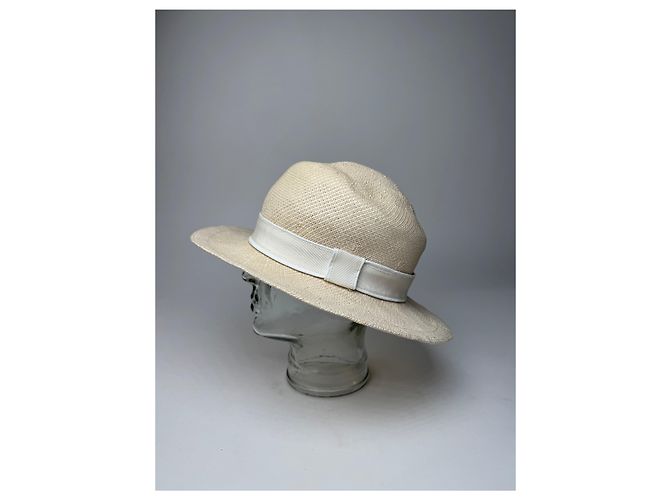 Cappello Panama Vintage Jil Sander Bianco - vista 2