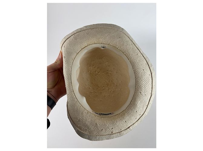 Cappello Panama Vintage Jil Sander Bianco - vista 3