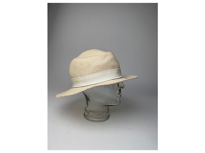 Cappello Panama Vintage Jil Sander Bianco - vista 7