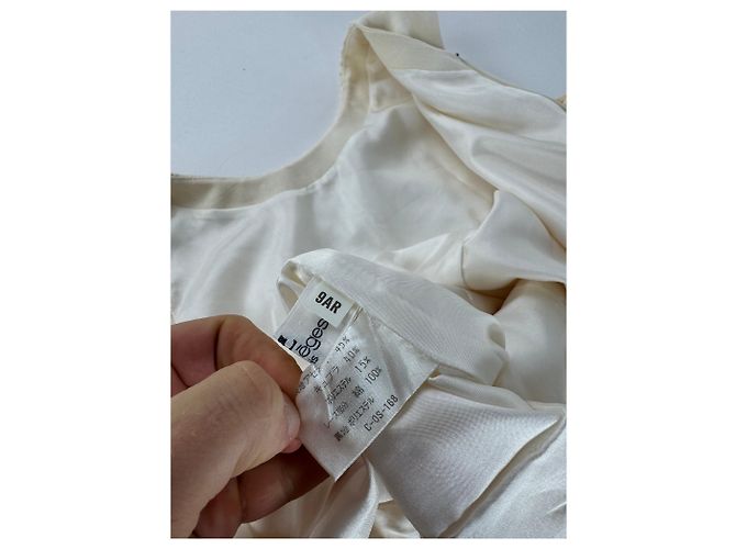 Courreges Vintage Courrèges Leinenkleid Weiß 38/M - Ansicht 10