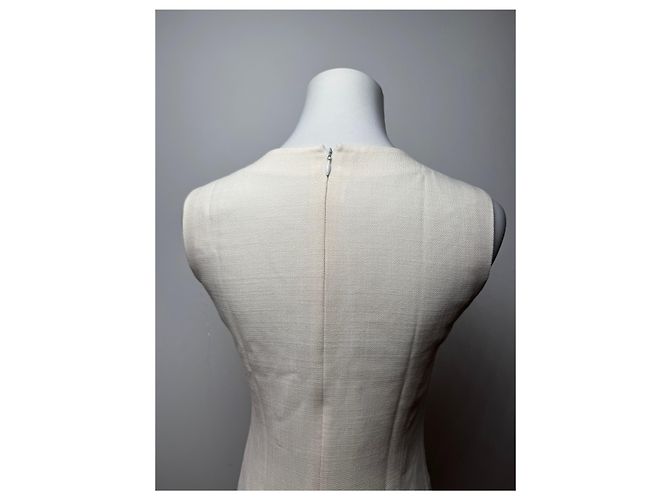Courreges Vintage Courrèges Leinenkleid Weiß 38/M - Ansicht 13
