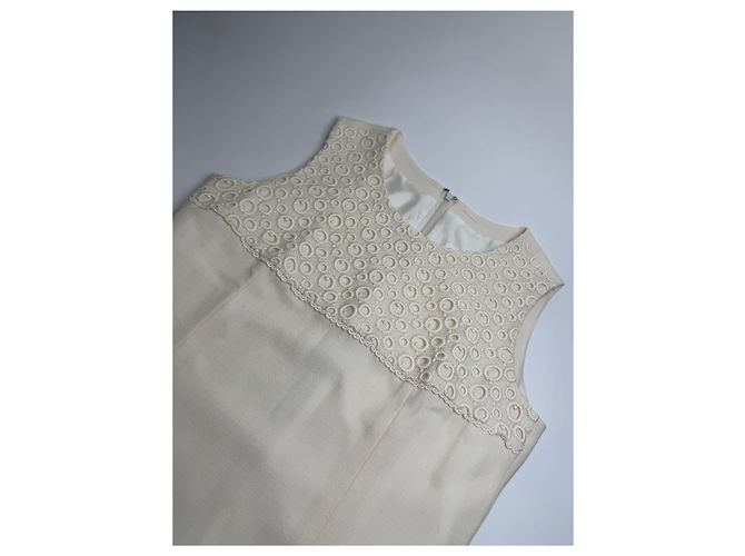 Courreges Vintage Courrèges Leinenkleid Weiß 38/M - Ansicht 5