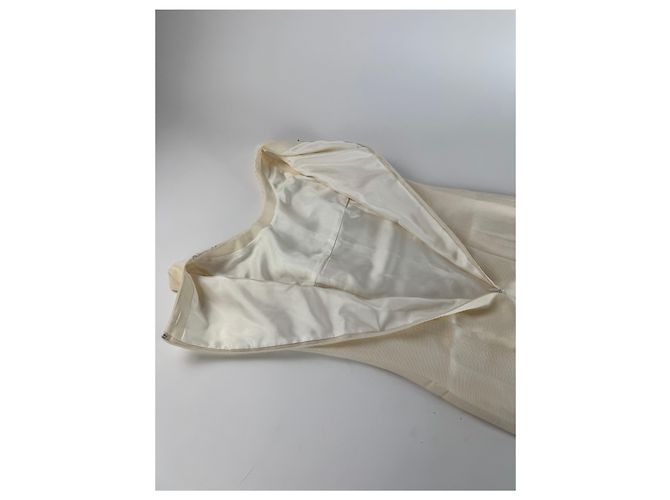 Courreges Vintage Courrèges Leinenkleid Weiß 38/M - Ansicht 8