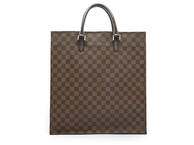 Louis Vuitton Borsa Piatta Damier Ebene Marrone - vista 2