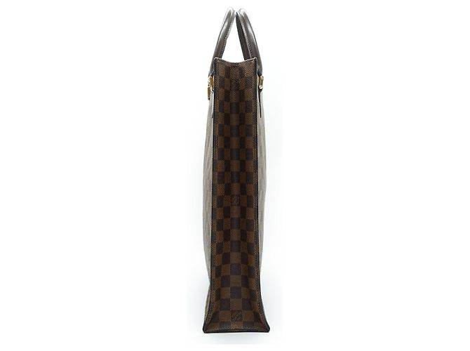 Louis Vuitton Borsa Piatta Damier Ebene Marrone - vista 4