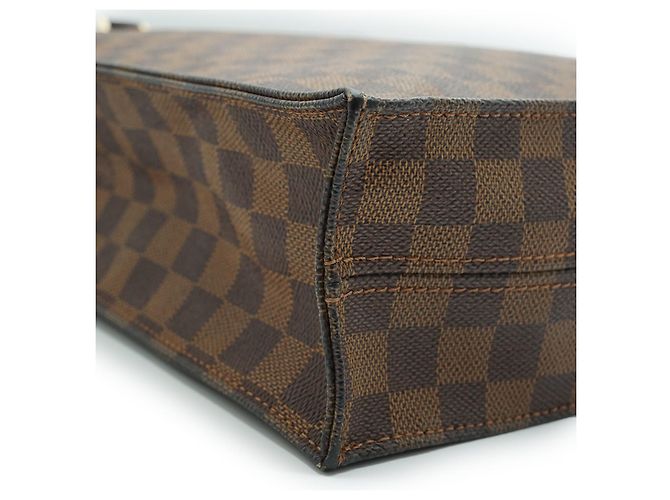 Louis Vuitton Borsa Piatta Damier Ebene Marrone - vista 6