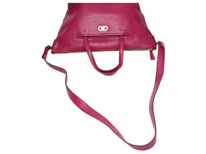 Borsa a mano/spalla in pelle rosa Salvatore Ferragamo - vista 10