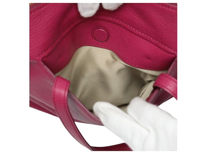 Borsa a mano/spalla in pelle rosa Salvatore Ferragamo - vista 11