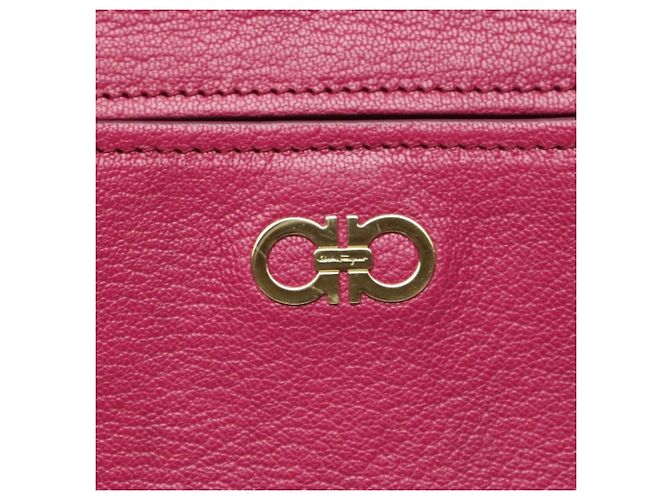 Borsa a mano/spalla in pelle rosa Salvatore Ferragamo - vista 13