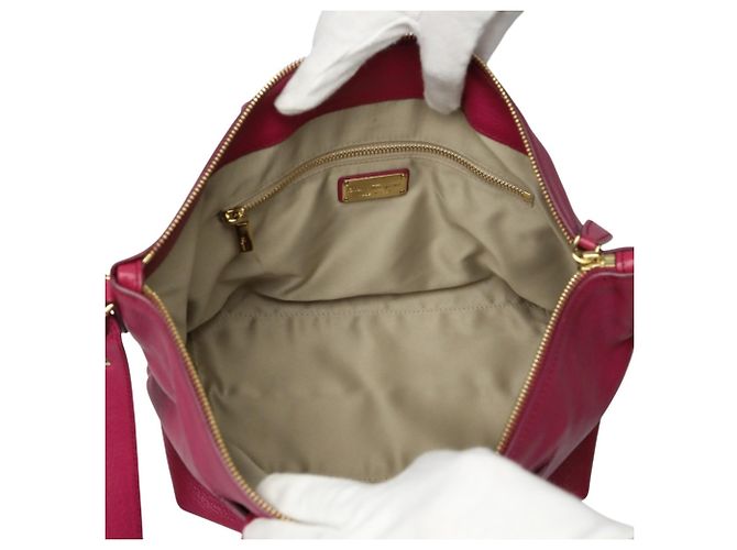 Borsa a mano/spalla in pelle rosa Salvatore Ferragamo - vista 14
