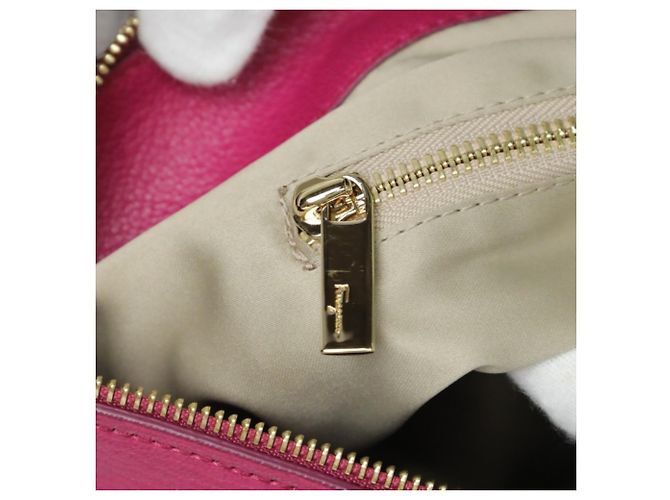 Borsa a mano/spalla in pelle rosa Salvatore Ferragamo - vista 16