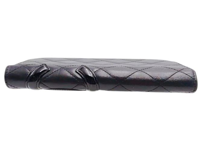 Chanel Cambon Bifold Langbörse Schwarz Pink - Ansicht 6