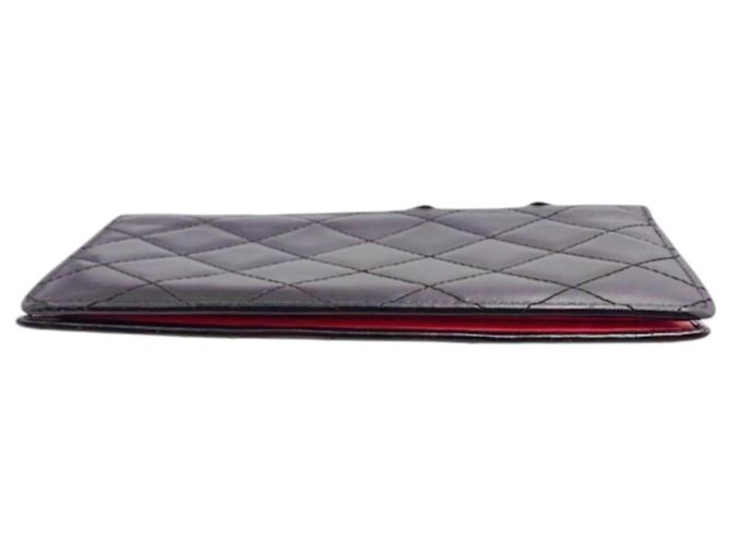 Chanel Cambon Bifold Langbörse Schwarz Pink - Ansicht 7
