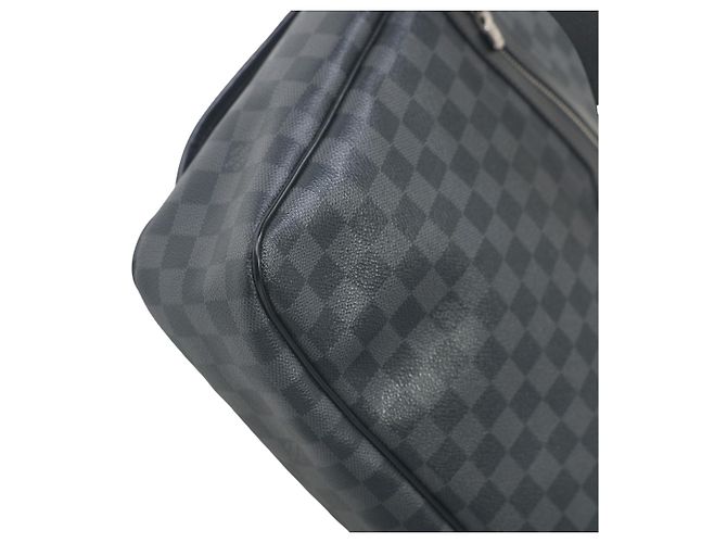 Borsa a Spalla in Pelle Daniel GM Damier Graphite di Louis Vuitton Nero Damier ebene - vista 10