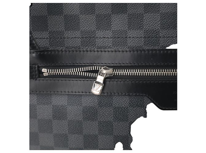Borsa a Spalla in Pelle Daniel GM Damier Graphite di Louis Vuitton Nero Damier ebene - vista 13