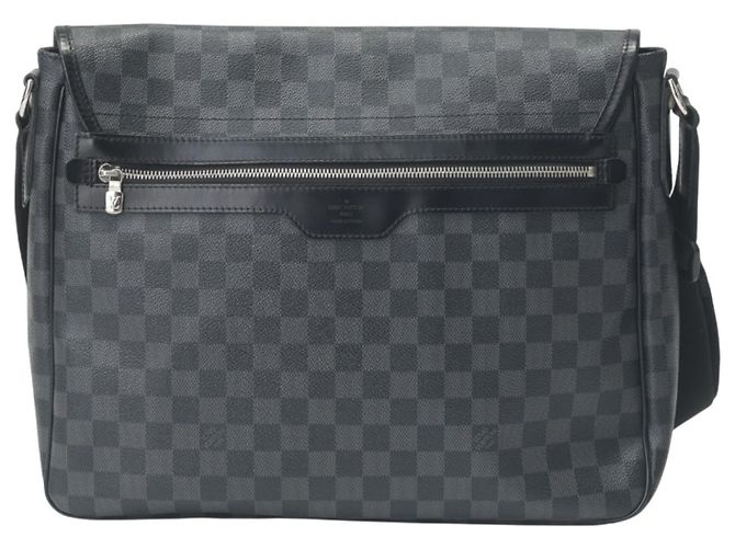Borsa a Spalla in Pelle Daniel GM Damier Graphite di Louis Vuitton Nero Damier ebene - vista 3