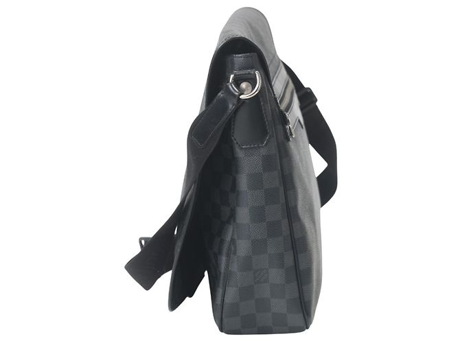 Borsa a Spalla in Pelle Daniel GM Damier Graphite di Louis Vuitton Nero Damier ebene - vista 6