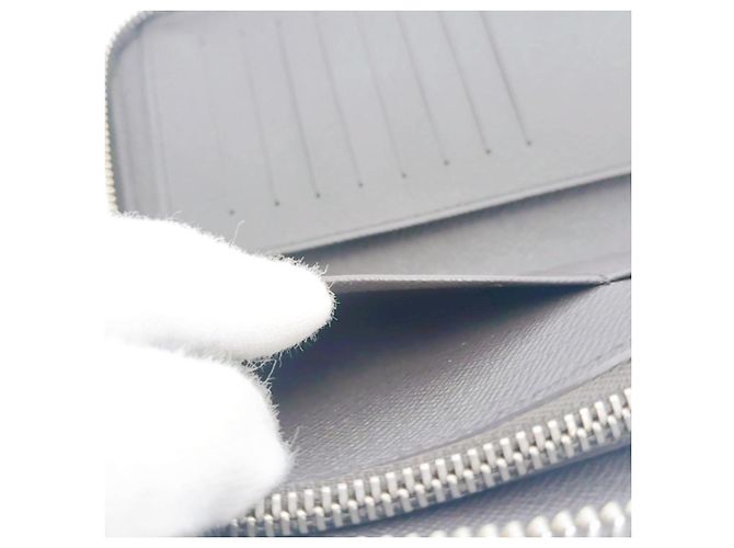 Louis Vuitton Zippy Geldbörse aus Damier-Canvas Braun Damier ebene - Ansicht 14