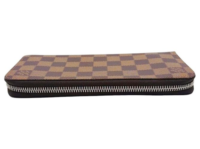Louis Vuitton Zippy Geldbörse aus Damier-Canvas Braun Damier ebene - Ansicht 5