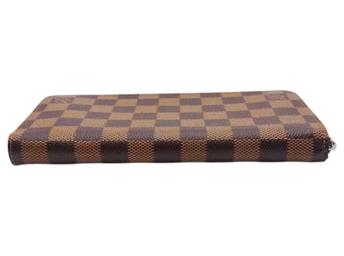 Louis Vuitton Zippy Geldbörse aus Damier-Canvas Braun Damier ebene - Ansicht 6