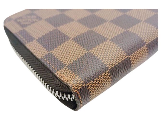 Louis Vuitton Zippy Geldbörse aus Damier-Canvas Braun Damier ebene - Ansicht 7