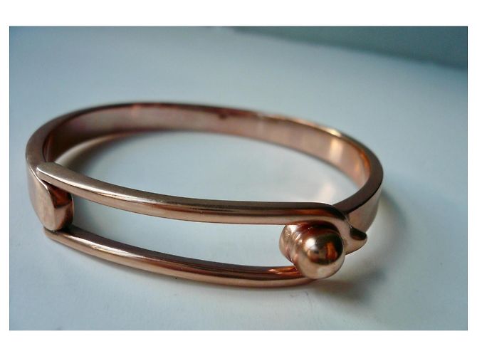 GOOSSENS Bracciale a Loop in Metallo Rosa / CONDIZIONE NUOVA - vista 2