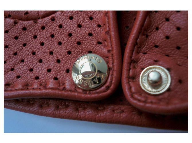 Autre Marque CAUSSE GANTIER Handschuhe in Ziegelrot Neu T8 Orange - Ansicht 2